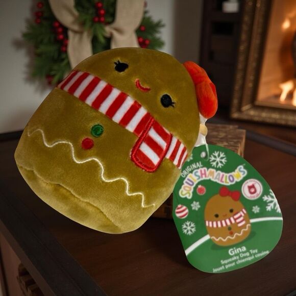 2023 Holiday Squeeky Plush Squishmallow Squad For Dogs Gilindo Carol & Gina - Picture 3 of 5